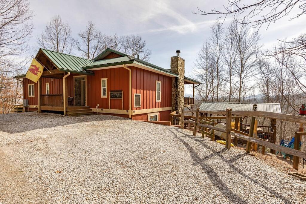 Red Rooster Family Cabin W/Hot Tub+Fire Pit+View Franklin Exterior foto